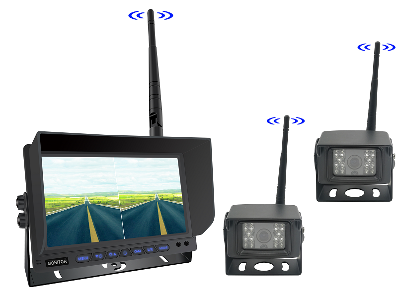 7 Inch AHD  Wireless Rearview System