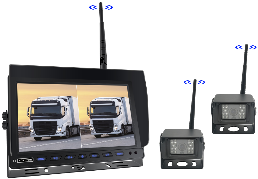 10 Inch AHD Wireless Reversing System