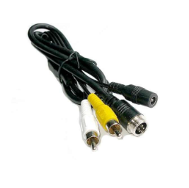 4 Pin Male Head With RCA Male Adaptor
